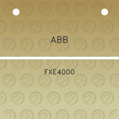 abb-fxe4000