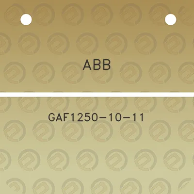 abb-gaf1250-10-11