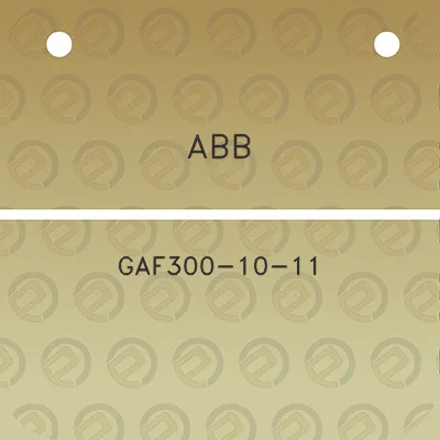 abb-gaf300-10-11