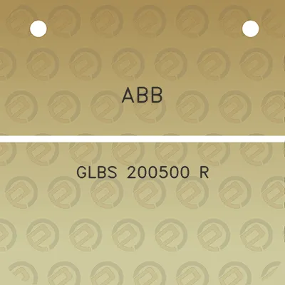 abb-glbs-200500-r