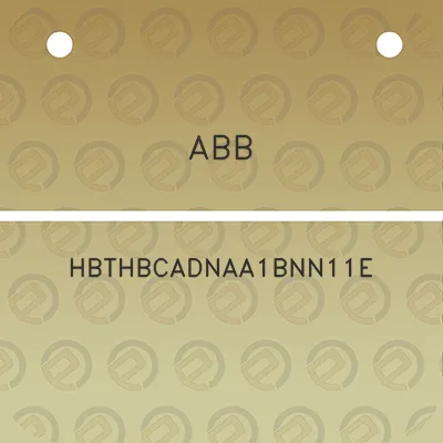 abb-hbthbcadnaa1bnn11e