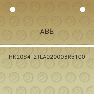 abb-hk20s4-2tla020003r5100