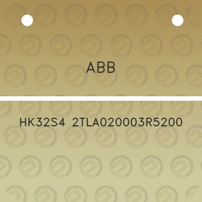 abb-hk32s4-2tla020003r5200