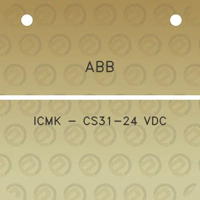 abb-icmk-cs31-24-vdc