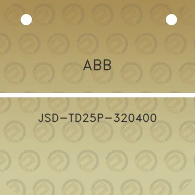 abb-jsd-td25p-320400