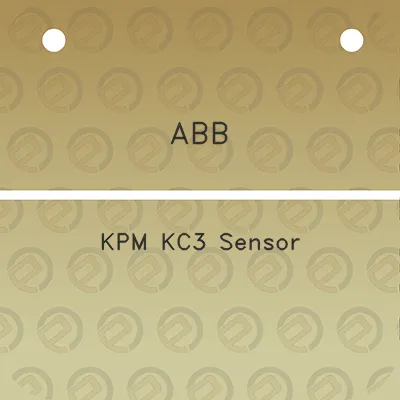 abb-kpm-kc3-sensor