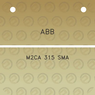 abb-m2ca-315-sma