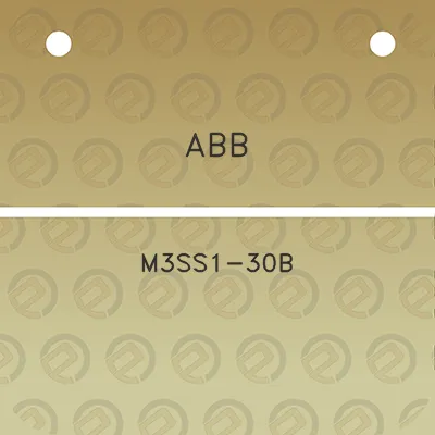 abb-m3ss1-30b