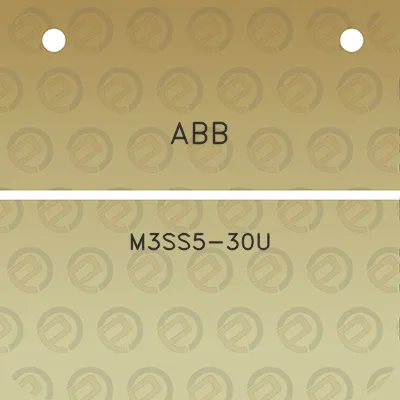 abb-m3ss5-30u