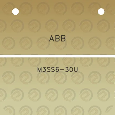 abb-m3ss6-30u