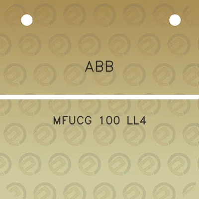 abb-mfucg-100-ll4