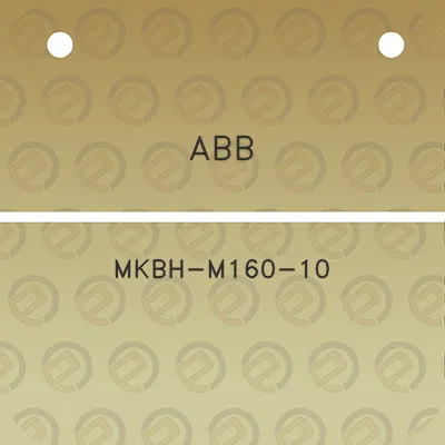 abb-mkbh-m160-10