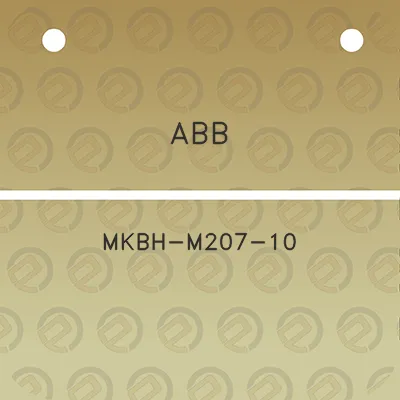 abb-mkbh-m207-10