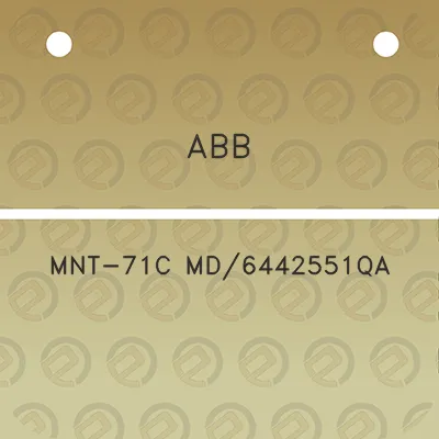 abb-mnt-71c-md6442551qa