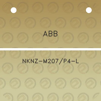 abb-nknz-m207p4-l