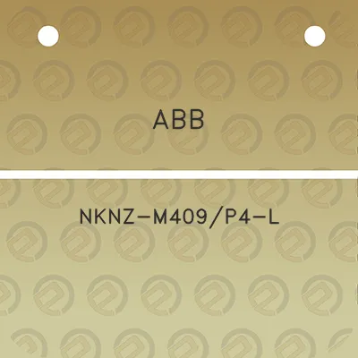 abb-nknz-m409p4-l