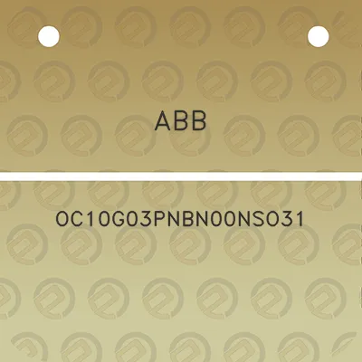 abb-oc10g03pnbn00nso31