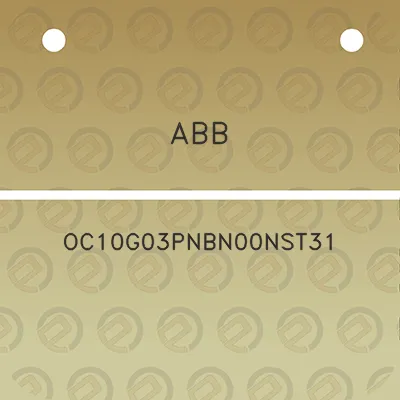 abb-oc10g03pnbn00nst31