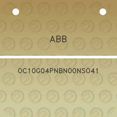 abb-oc10g04pnbn00nso41