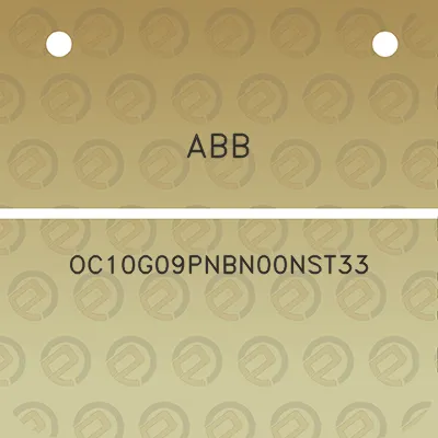 abb-oc10g09pnbn00nst33