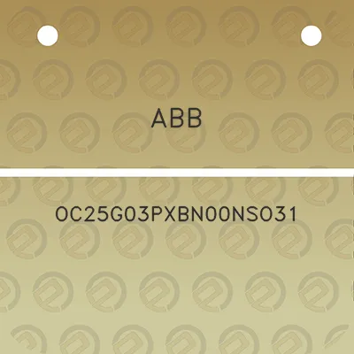 abb-oc25g03pxbn00nso31