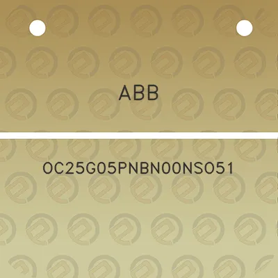 abb-oc25g05pnbn00nso51