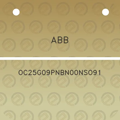 abb-oc25g09pnbn00nso91