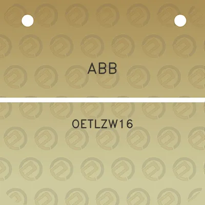 abb-oetlzw16