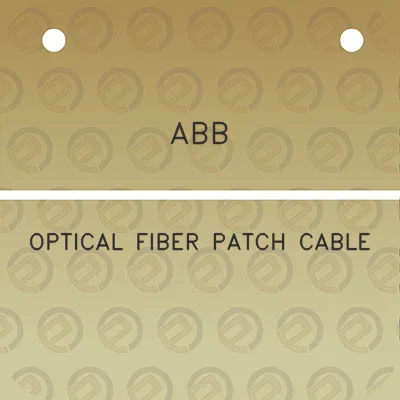 abb-optical-fiber-patch-cable