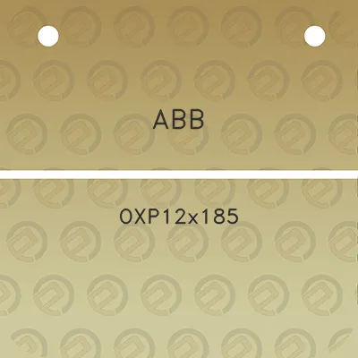 abb-oxp12x185