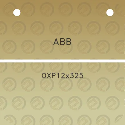 abb-oxp12x325