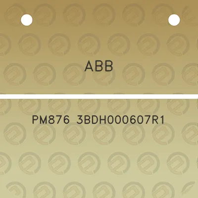 abb-pm876-3bdh000607r1