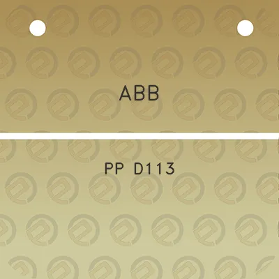 abb-pp-d113