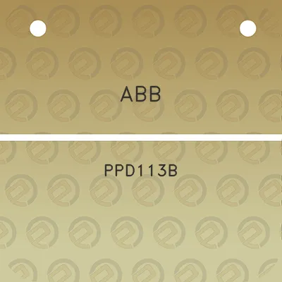 abb-ppd113b