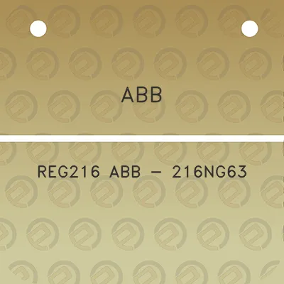 abb-reg216-abb-216ng63