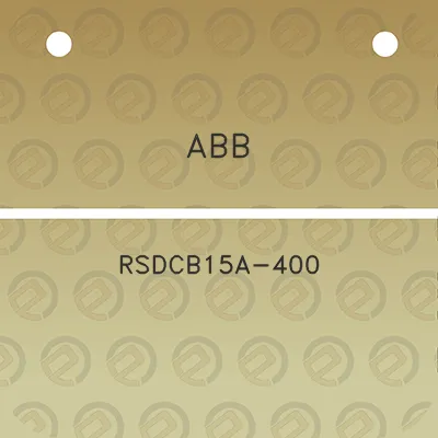 abb-rsdcb15a-400