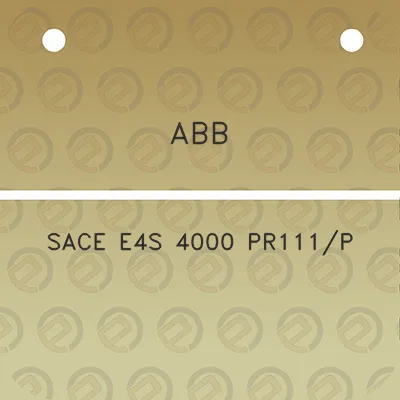 abb-sace-e4s-4000-pr111p