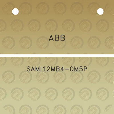 abb-sami12mb4-0m5p