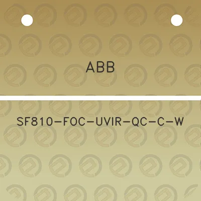 abb-sf810-foc-uvir-qc-c-w