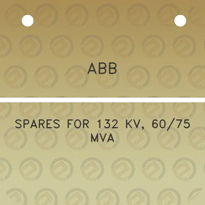 abb-spares-for-132-kv-6075-mva