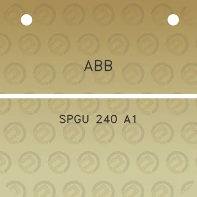 abb-spgu-240-a1