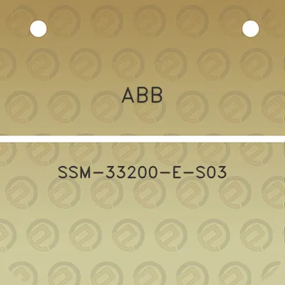 abb-ssm-33200-e-s03