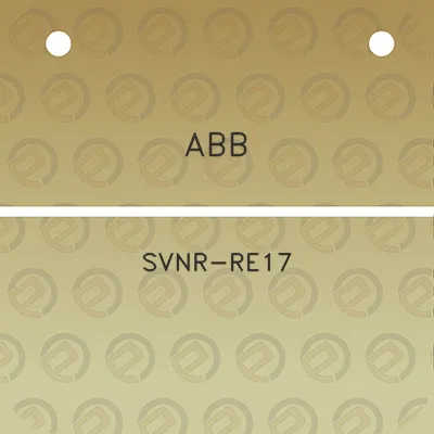 abb-svnr-re17