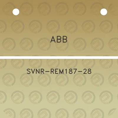 abb-svnr-rem187-28