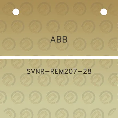 abb-svnr-rem207-28