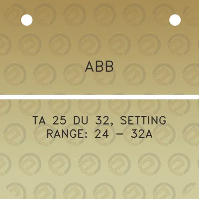 abb-ta-25-du-32-setting-range-24-32a