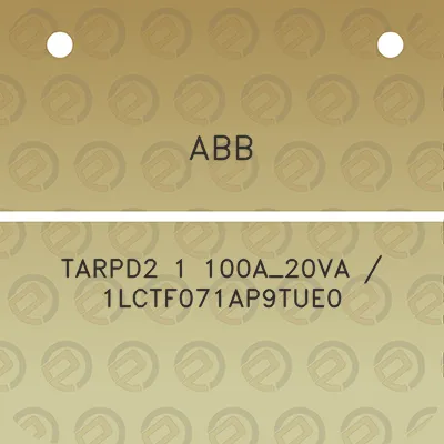 abb-tarpd2-1-100a_20va-1lctf071ap9tue0