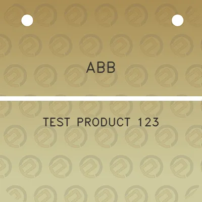 abb-test-product-123