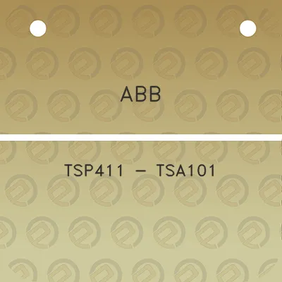 abb-tsp411-tsa101