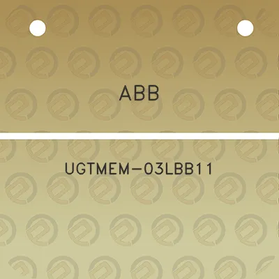 abb-ugtmem-03lbb11